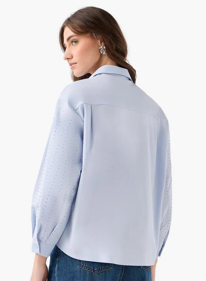 تواكستريمز 2Xtremz Cotton Shirt with Embellished Detail